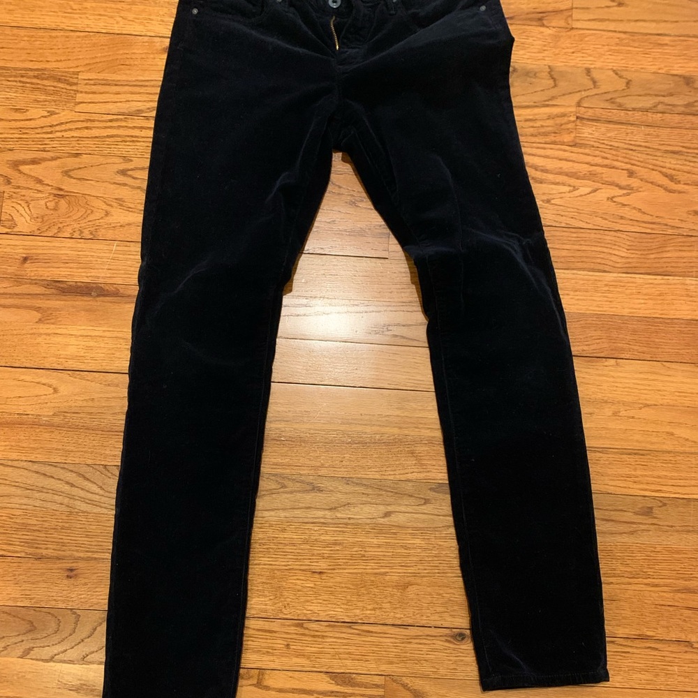 Navy AG cord pants